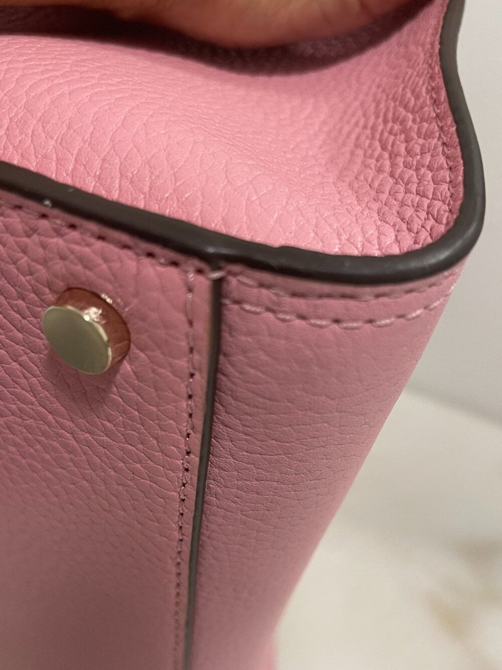 Kate Spade, Rowe, zip-top satchel, Pink pebbled leather with tassels EUC - Picture 15 of 16